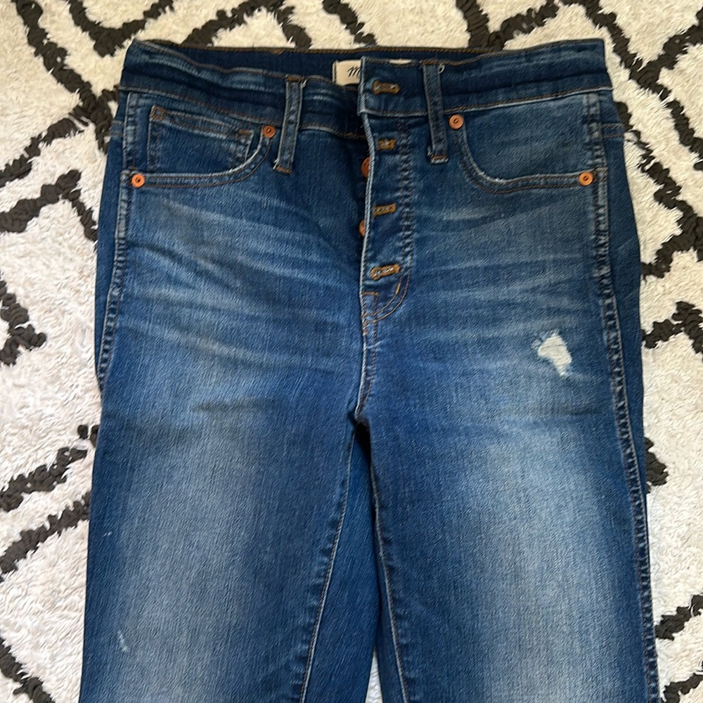 Madewell High Rise Button Up Jean